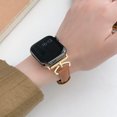 thumbnail image 2 of TECH CIRCLE for Apple Watch PU Leather Band 42mm 44mm 45mm 49mm, Dressy Chic iWatch Strap for iWatch Series 9 8 7 6 5 4 3 2 1 SE Ultra 2 1 for Women,Brown, 2 of 5