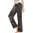 thumbnail image 3 of Women's Magic Rainbow Sun Moon and Clouds Pajama Pants, Casual Pajama Bottoms Lounge Pants Wide Leg, 3 of 7