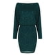 thumbnail image 3 of Vestido sin espalda para mujer Traje diario de corte holgado con cuello oblicuo para niña picante Ygjytge Verde T L para Mujer, 3 of 9