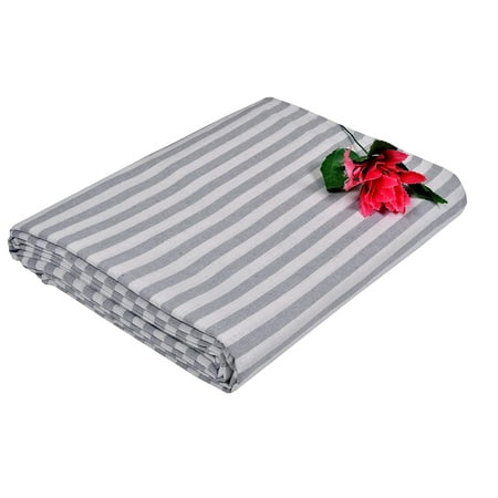Soft Cotton Bedsheet For Single Bed - 60 X 90 Inches, Grey & White | 400 Thread Count Soft, Durable & Long Lasting - Light Weight Blanket For Winter & Summer