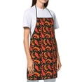 thumbnail image 3 of Xecao Red Hot Chili Print Funny BBQ Chef Aprons for Men Women,Adjustable Kitchen Cooking Aprons with Pocket Waterproof Oil Proof No Pilling Fading, 3 of 7