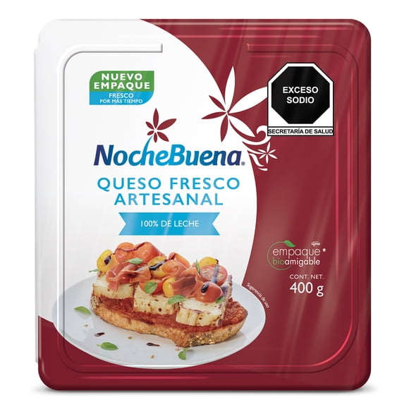 Queso panela NocheBuena 40 artesanal en bloque 400 g