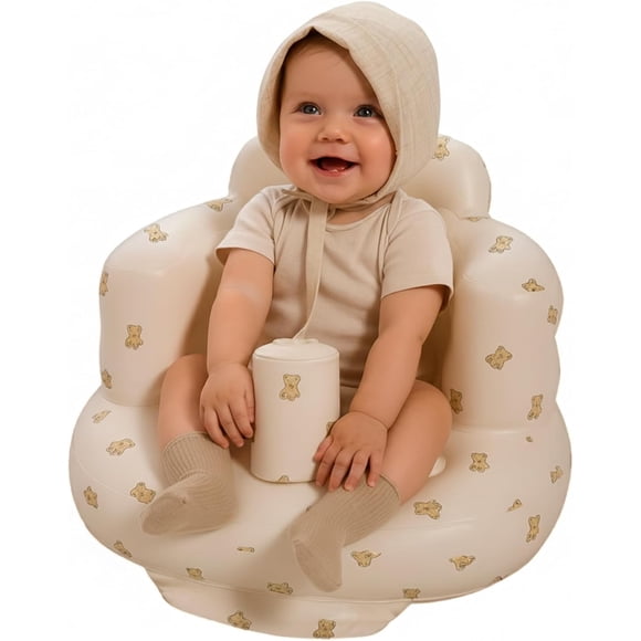 Sillón Inflable Bluelander para Bebé, Silla Inflable con Válvula Segura