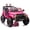 Pink, variant on 24V Kids Ride On Electric Car with Parent Remote Control, 2WD Rear Suspension, Bluetooth USB, LED Headlight, Portable Pull Rod Storage Toy Car for Ages 3-8, Black