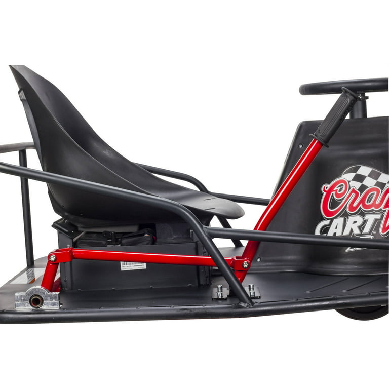 Planet Ride Crazy Cart 24V Electric Drifting Go Kart Variable Speed, Upto  12 mph