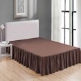 thumbnail image 1 of MesaSe Sheets & Beyond Solid Microfiber 14” Bed Skirt  Queen  White, 1 of 4