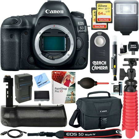 Canon EOS 5D Mark IV 30.4MP Full Frame CMOS DSLR Camera (Body Only) + Deluxe Accessory