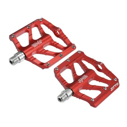 Motoforti 1 Pair Aluminum Alloy MTB Bike Rear Foot Peg Pedal Red Fit 9/16 Inch Axle