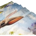 thumbnail image 3 of FREEAMG Easter Cute Rabbit Bath Curtain Rugs Sets 2 Pcs, Bathroom Theme Set with Shower Curtain and Non-Slip Carpet -12 Hooks-60X72in, 3 of 7