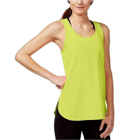 Calvin Klein Womens Active Tank Top,Charcoal,L