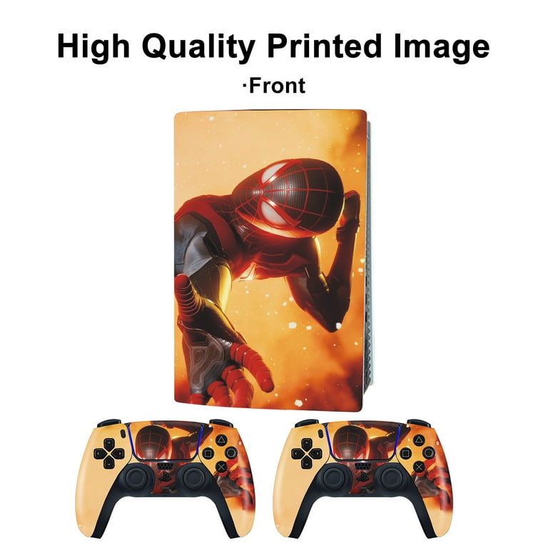 PS5 Skin Disc Version Console & Controllers, Mytrix Durable Protective Skin  Stickers for Playstation 5 disk Edition, Vinyl Decal Stickers- Orange