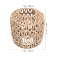 thumbnail image 2 of BRIGHTFUFU Manual Imitation Rattan Woven Lampshade Light Brown Paper for Home Decoration 1Pack, 2 of 6