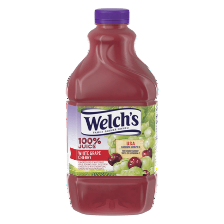 Welch's 100% Juice, White Grape Cherry, 64 Fl Oz, 1 Count