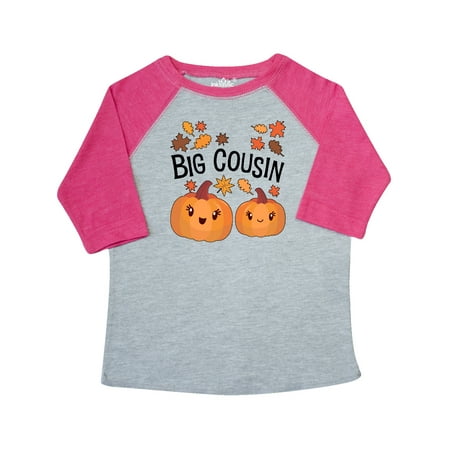 

Inktastic Big Cousin Pumpkins with Fall Leaves Gift Toddler Boy or Toddler Girl T-Shirt