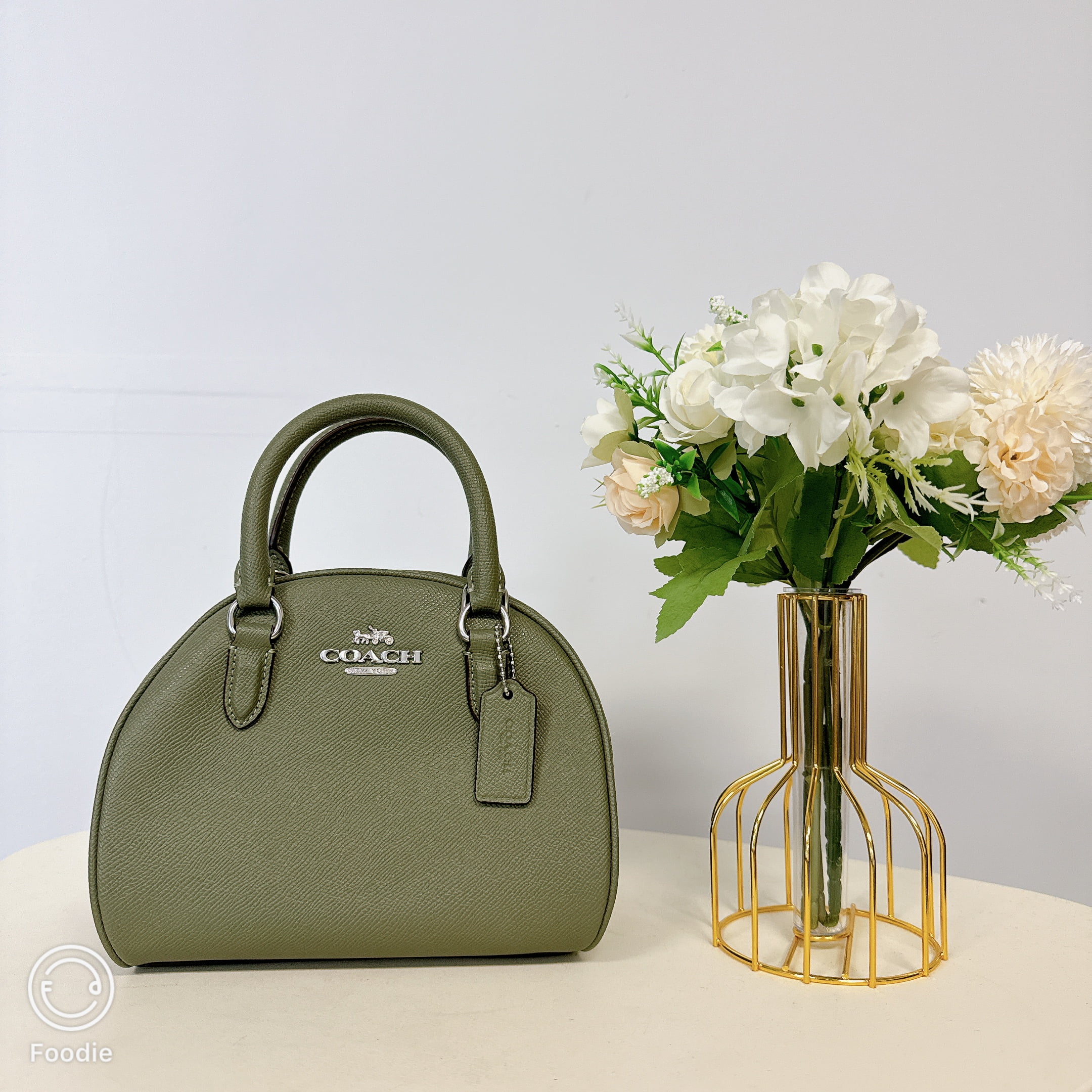Coach Rowan Satchel Signature Canvas Handbag, Crossbody Purse in