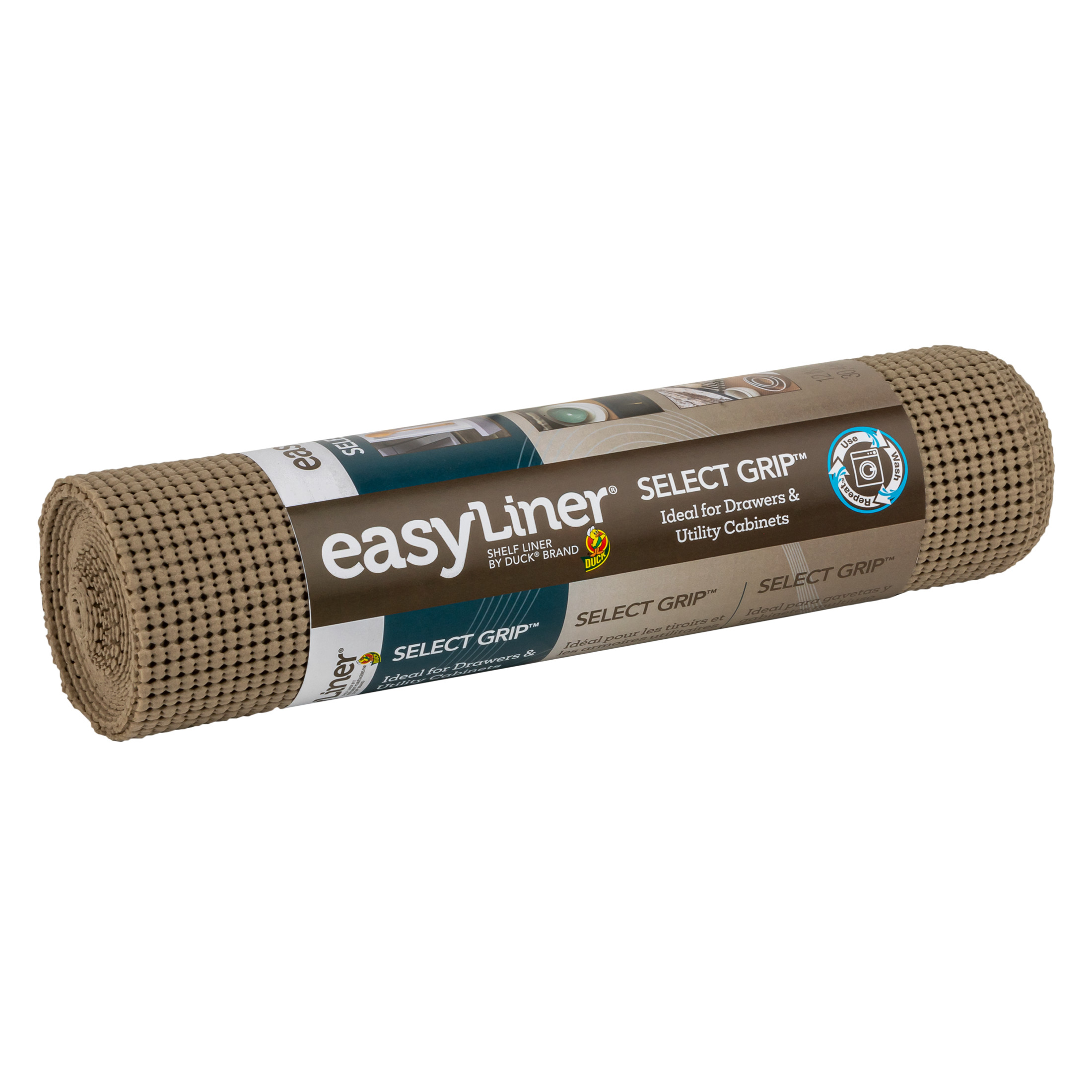 EasyLiner Select Grip Shelf Liner, Taupe, 12 in. x 10 ft. Roll - image 3 of 11