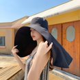 thumbnail image 4 of Wide Brim Sun Hat Women's Sun Hat Fishing Hat Travel Beach Outdoor Sports, 4 of 6