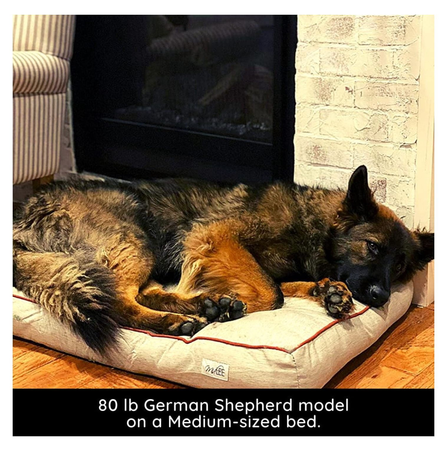 Outdoor Dog Bed- Medium Tufted Washable Water Resistant Pet Kennel Mat
