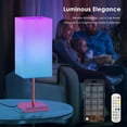 thumbnail image 4 of Smart Table Lamp for Bedroom with RGB Colorful changing APP Control & Music Sync Timer, 4 of 8