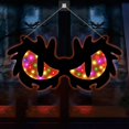 thumbnail image 3 of Halloween Decorations Spooky Eyes Lights, 21 Inch Large Wooden Halloween Window Eye Lights with 7 Color Modes and USB/Battery Operated for Home, Wall, Window, Trees Halloween Décor, 3 of 9
