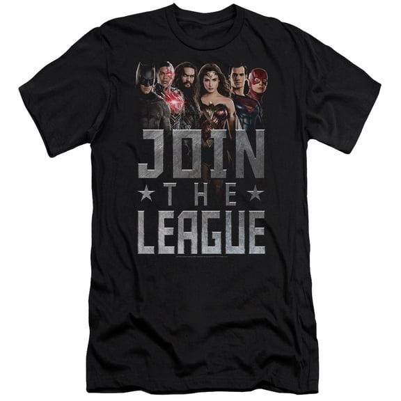 Justice League Movie - Join The League - Slim Fit Short Sleeve Shirt - XX-Large