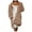 Khaki, variant on IROINNID Women's Long Shearing Coat Solid Color Long Sleeve Plus Size Short Coat Warm Long Comfy Outerwear, Gray