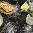 thumbnail image 5 of Halloween Tablecloth 52×70 Inch Rectangular, Black Cobweb Washable Table Cover for Party Picnic Dinner Decor, 5 of 6