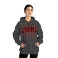 thumbnail image 5 of Unisex Heavy Blend™ Hooded Sweatshirt Lions Football Red Hoodie, 5 of 9