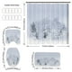 thumbnail image 3 of Christmas Shower Curtain Santa Curtain Background Cloth Hanging Cloth Bathroom Set, 3 of 6