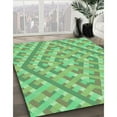 thumbnail image 3 of Ahgly Company Machine Washable Indoor Square Transitional Green Area Rugs, 6' Square, 3 of 7