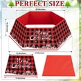 thumbnail image 4 of Buffalo Plaid Christmas Tree Collar - Fabric Hexagon Base Cover With Six Patterns, 31-Inch Diameter Bottom Stand Cover for Tree Decoration, 4 of 7