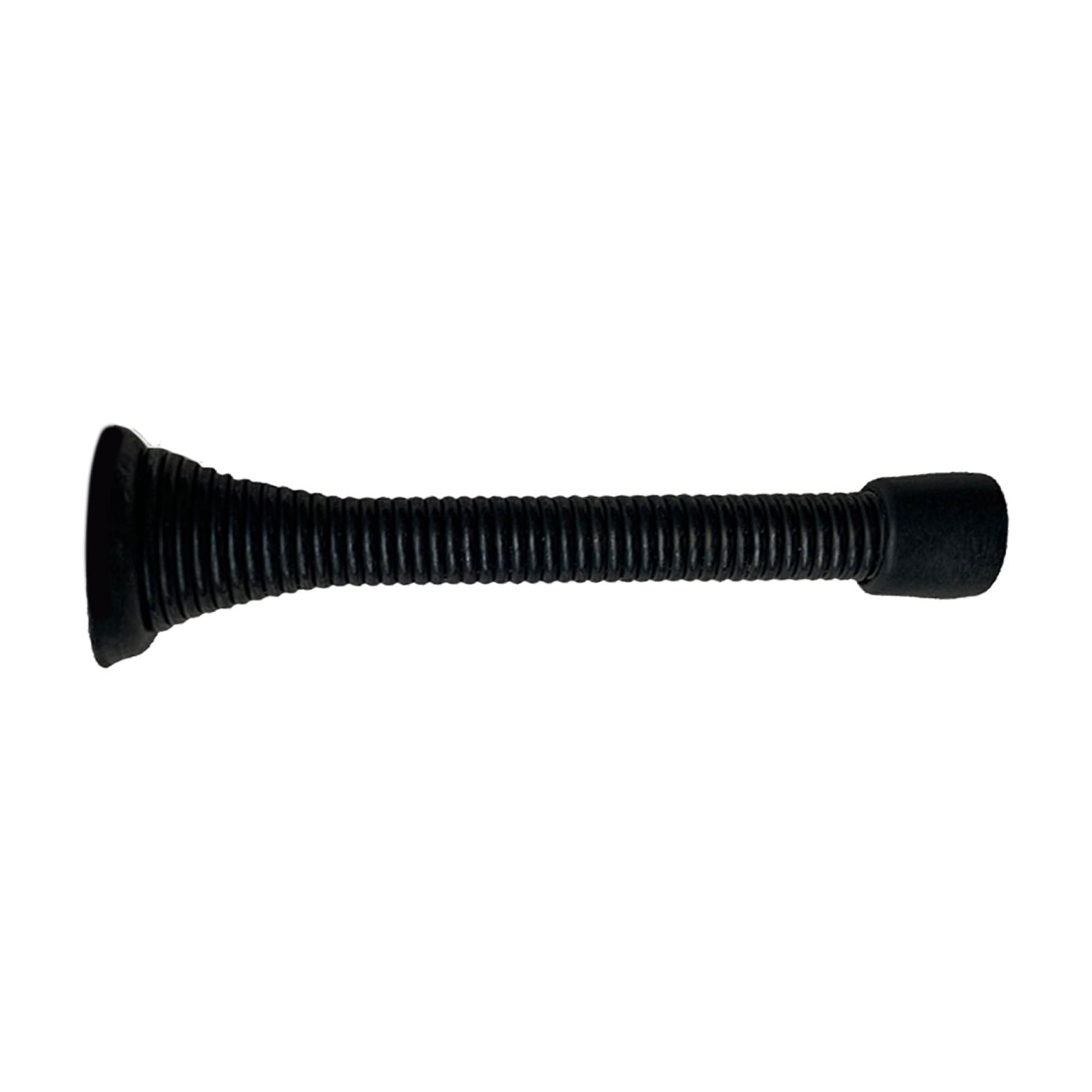 Design House 10-Pack Spring Door Stops with Rubber Tips, Matte Black