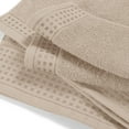 thumbnail image 2 of MyOwn Ultra Soft 3 Pack Cotton Towel Set, Contains a Bath Towel 28x55 inch, a Hand Towel 16x24 inch & a Wash Coth 12x12 inch, Ideal Everyday use, Compact & Lightweight - Tan, 2 of 5