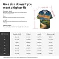 thumbnail image 5 of Disketp Sunflowers At Sunset Print Men's Hawaiian Shirts Button Down Holiday Beach Shirts-Small, 5 of 5