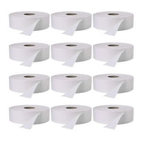 Boardwalk W2002 Jumbo Toilet Paper – 2-Ply Septic Safe, 3.4" × 1000 ft, White, 12 Rolls/Carton