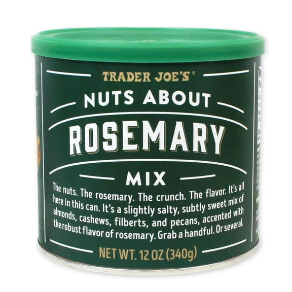 Trader Joe's Nuts About Rosemary Almonds, Cashews, Hazelnuts Mix 12 oz 340g