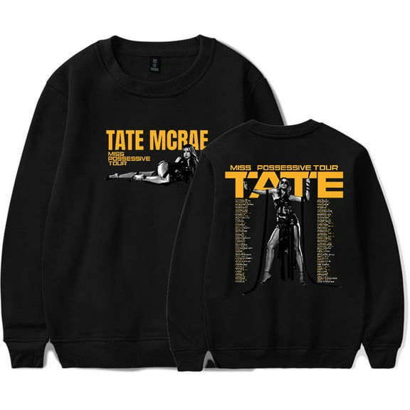 Tate McRae Miss Possessive Tour Men/Women Long Sleeve Crew Neck Sweater Men/Women Longsleeve Sweater