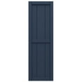 thumbnail image 5 of Ekena Millwork 10 3/4"W x 31"H True Fit PVC, Two Board Framed Board-n-Batten Shutters, Starless Night Blue (Per Pair - Hardware Not Included), 5 of 8