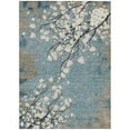 thumbnail image 2 of Addison Rugs Chantille Indoor/Outdoor Transitional Floral Denim Machine Washable Rectangle Rug, 10' x 14', 2 of 8
