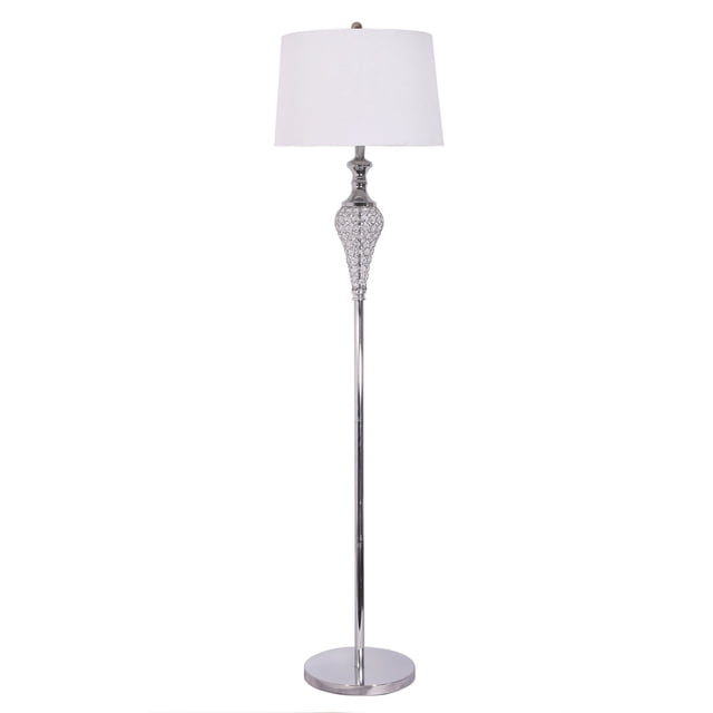 homeroots Éclairage 397275 Frappant Glam Bling Chromé Lampadaire