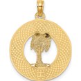 thumbnail image 4 of 14K Yellow Gold Charleston Palm Tree Charm (25 X 19.6) Made In United States k7555, 4 of 5