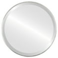thumbnail image 1 of Singapore Framed Round Mirror - Silver Leaf Brown - 25" x 25", 1 of 7