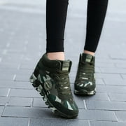 TIMIFIS Merry Christmas Running Shoes Women Walking Athletic Tennis Non Slip Fashion Sneakers Camouflage Non-Slip Heightening Sneakers Casual Running Shoes Christmas Gifts For Women