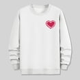 thumbnail image 5 of Generic Mens Valentines Day Sweatshirt Heart Printing Blouses Loose Long Sleeve Shirts Cozy Crew Neck Casual Parties Pullover, 5 of 7