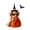 Orange, variant on Halloween Witch Doll, Vintage Cloth Folk Art Figurine, Witch Home Decor, Whimsical Halloween Tabletop Ornament, Unique Gift
