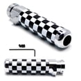 thumbnail image 2 of Black/White Checker Pattern Style Alloy Metal Handbrake Handle Grip For Gen1/Gen2 MINI Cooper R50 R52 R53 R55 R56 R57 R58 R59, 2 of 9