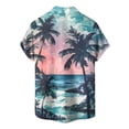 thumbnail image 5 of Shirt For Men Casual Fashion Summer Short Sleeve Buttons Printed T Shirt Top XL, 5 of 5