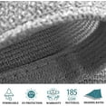 thumbnail image 6 of Jane Stone 12'X12'X12' Sun Shade Sail Triangle Outdoor Canopy Cover UV Block for Backyard Porch Pergola Deck Garden Patio, Light Grey, 6 of 7