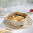thumbnail image 5 of Pinnacle 3-Pc Insulated Casserole Set – 3/2/1L Hot Food Warmer with Lids Biscotti, 5 of 8