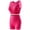 Red, variant on 2 Piece Workout Sets for Women Crew Neck Sleeveless Sports Bras and Booty Shorts Summer Gym Outfits